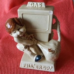 🛑3 for $20.00🛑 Enesco "Fill'er Up!" Bank--Vtg